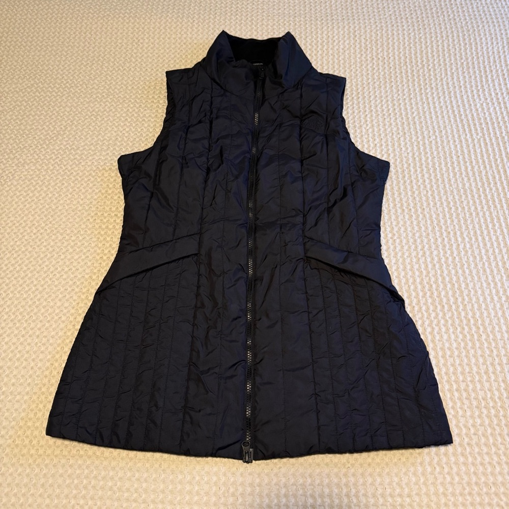 The North Face Black Quilted Vest Medium (Longline)